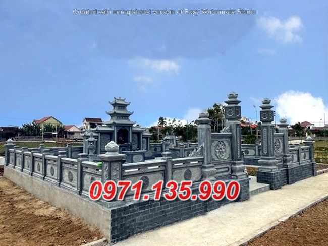 Mẫu lăng mộ đá để tro cốt đẹp bán tại TP HCM - nhà mồ gia tộc